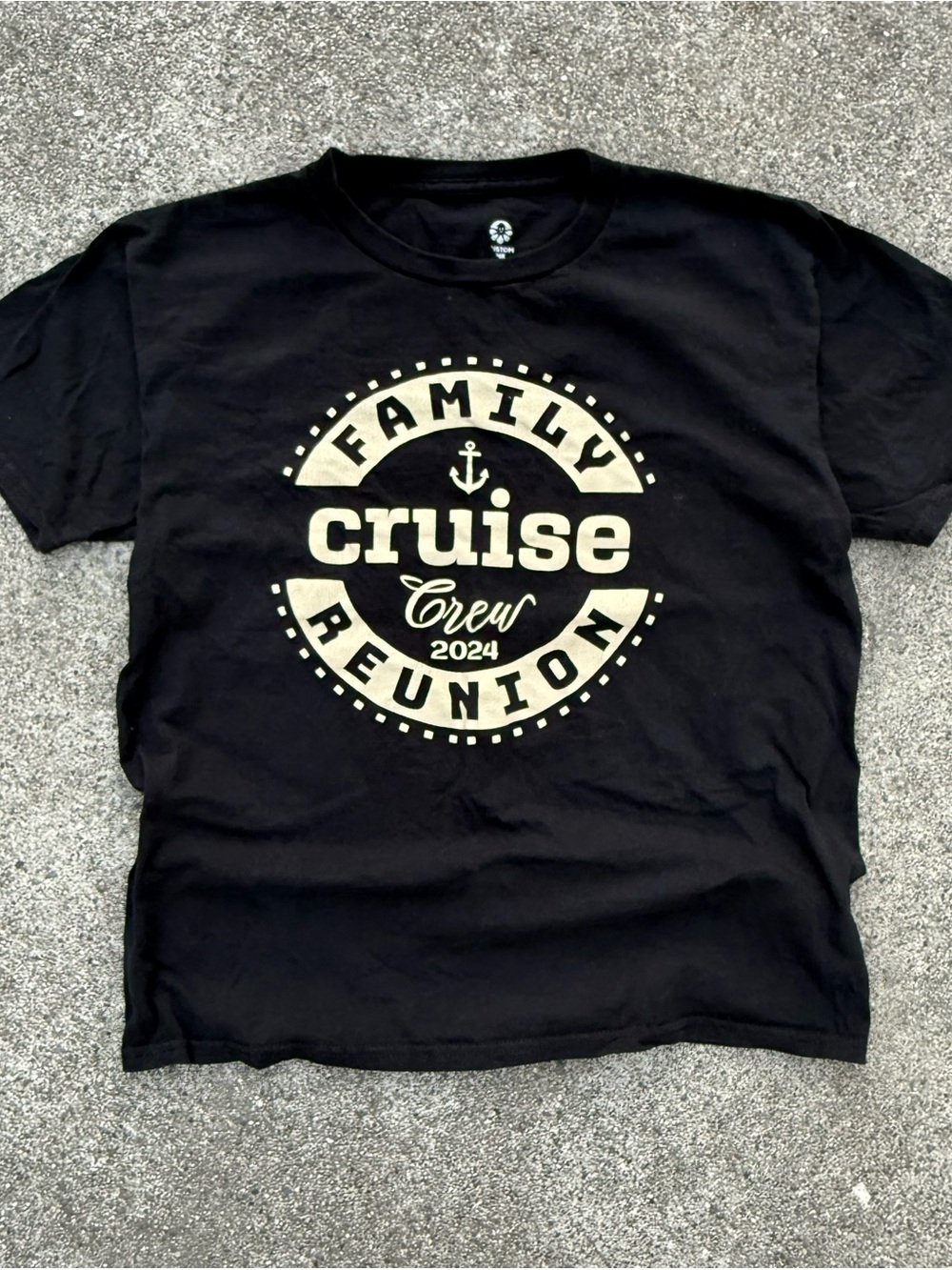 Family Cruise Reunion Crew Tee - Black